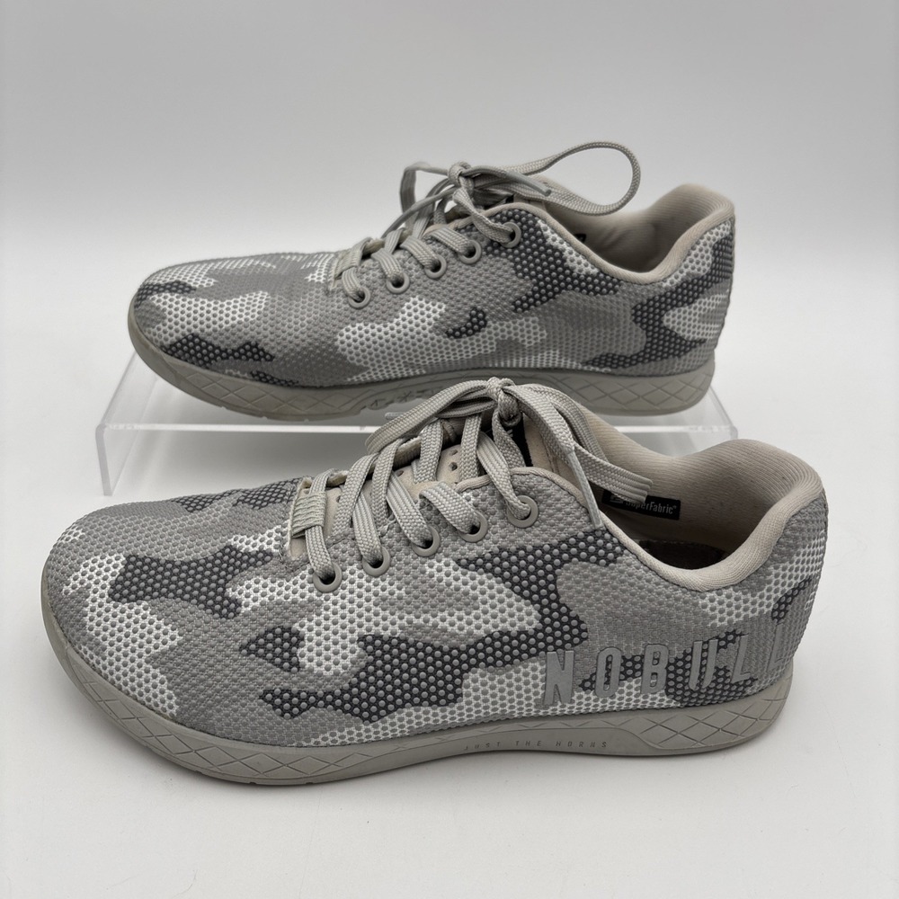NoBull Superfabric Trainer Gray Camo Shoes Just The Horns - Mens 7.5 / Womens 9